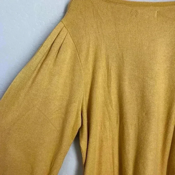 Madewell Puff-Sleeve Scoopneck Top Cumin Size XXL - Picture 6 of 9